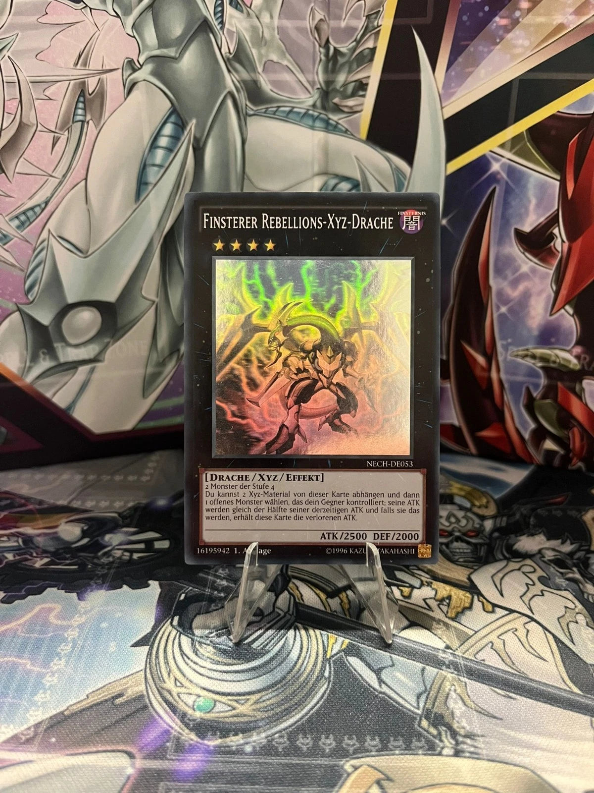 Yugioh! Finsterer Rebellions-Xyz-Drache (V.3 - Ghost Rare) - Deutsch